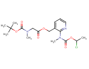 (2-(((1-chloroethoxy)carbonyl)(methyl)amino)pyridin-3-yl)methyl N-(tert-butoxycarbonyl)-N-methylglycinate