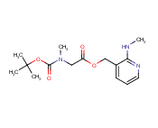 (2-(methylamino)pyridin-3-yl)methyl 2-((tert-butoxycarbonyl)(methyl)amino)acetate
